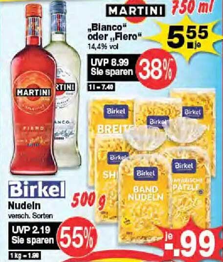 Martini 350 ml - Bianco oder Fiero