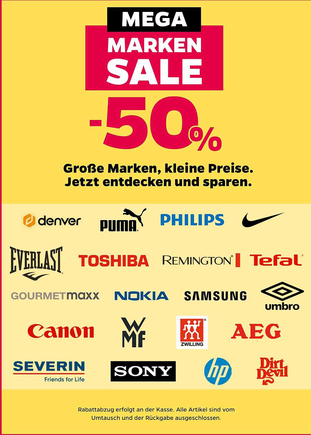 MEGA MARKEN SALE -50%