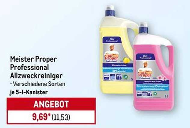 Meister Proper Professional Allzweckreiniger - Verschiedene Sorten je 5-l-Kanister