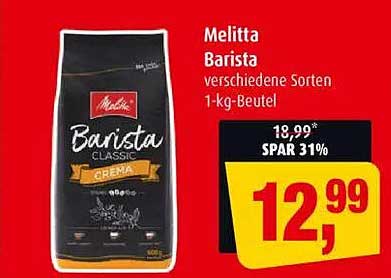 Melitta Barista verschiedene Sorten 1-kg-Beutel