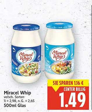 Miracel Whip 500ml - verschiedene Sorten