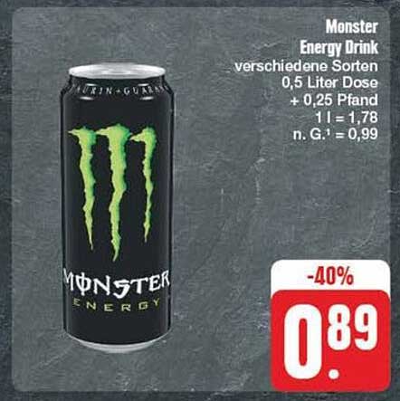Monster Energy Drink verschiedene Sorten 0,5 Liter Dose