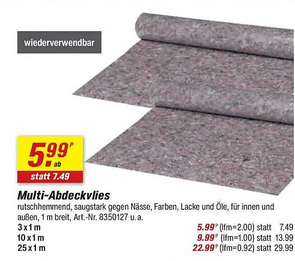 Multi-Abdeckvlies