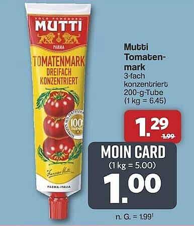 Mutti Tomatenmark 3-fach konzentriert 200-g-Tube