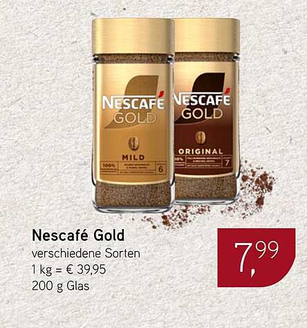 Nescafé Gold - verschiedene Sorten