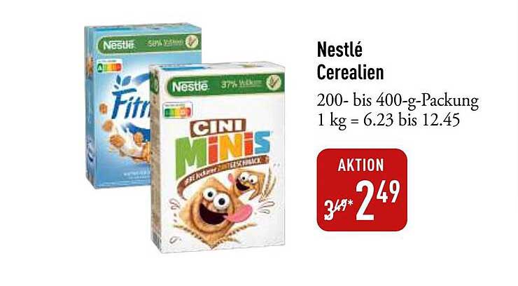 Nestlé Cerealien 200- bis 400-g-Packung