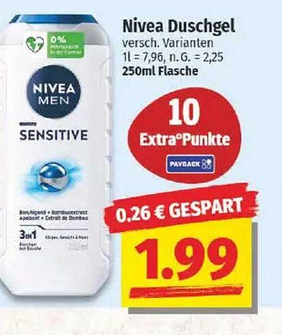 Nivea Duschgel versch. Varianten 250ml Flasche