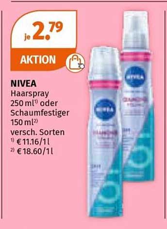 NIVEA Haarspray 250 ml oder Schaumfestiger 150 ml