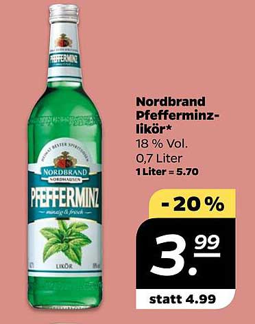 Nordbrand Pfefferminzlikör - Erfrischend und besonders!