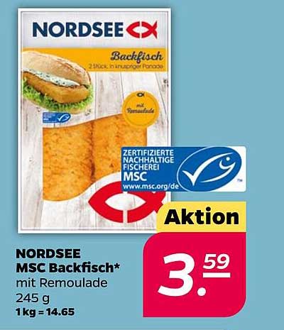 NORDSEE MSC Backfisch mit Remoulade 245 g
