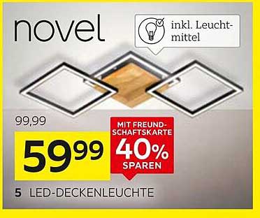 novel LED-Deckenleuchte