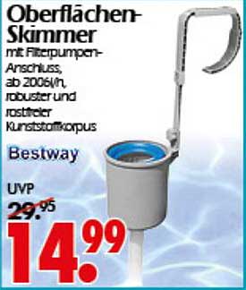 Oberflächen-Skimmer mit Filterpumpen-Anschluss, Bestway