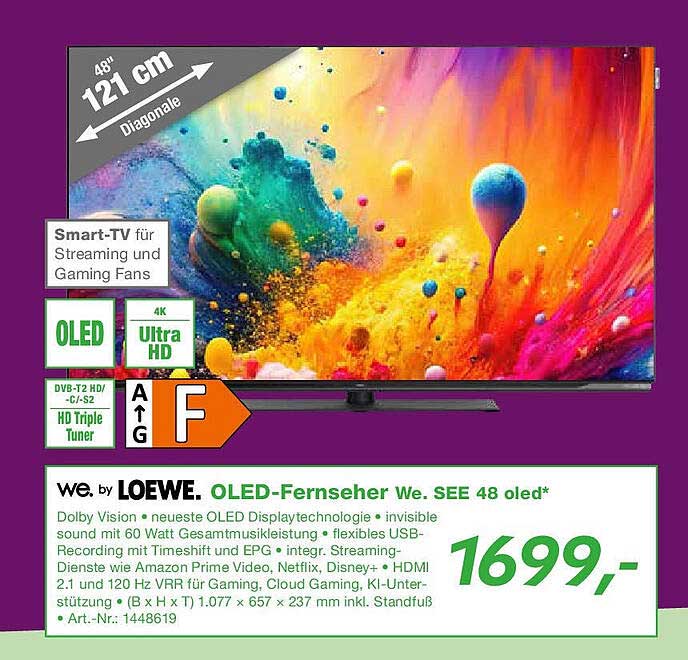 OLED-Fernseher We. SEE 48 oled