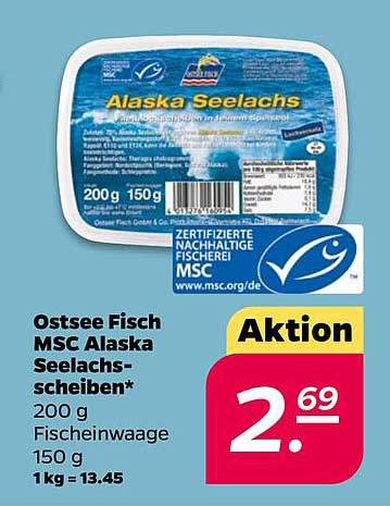 Ostsee Fisch MSC Alaska Seelachs-Scheiben 200 g
