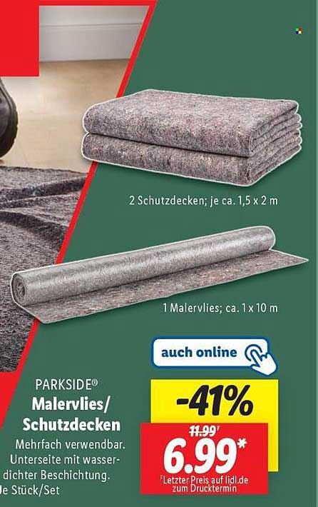 PARKSIDE® Malervlies/Schutzdecken