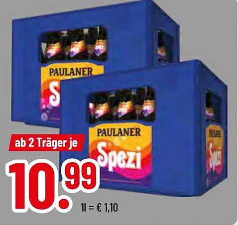 Paulaner Spezi, ab 2 Träger je 10,99 €