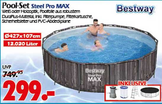 Pool-Set Steel Pro MAX von Bestway: Erfrischender Badespaß für die ganze Familie