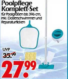 Poolpflege Komplett-Set für Poolgrößen bis 396 cm