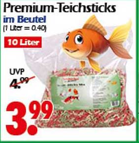 Premium-Teichsticks im Beutel (10 Liter)