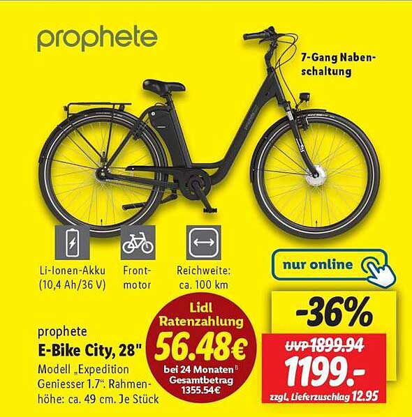 prophete E-Bike City, 28"