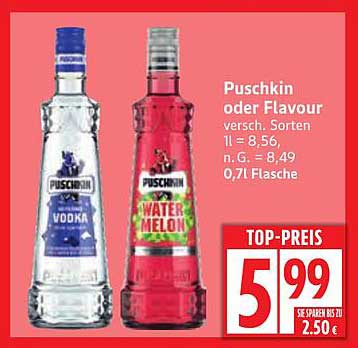 Puschkin oder Flavour 0,7l Flasche - TOP-PREIS