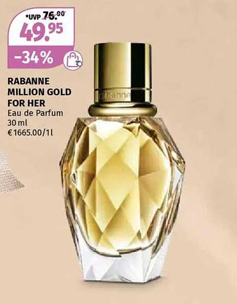 RABANNE MILLION GOLD FOR HER Eau de Parfum 30 ml