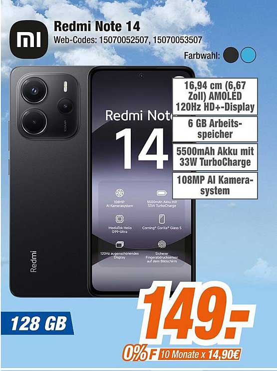 Redmi Note 14 - 128 GB