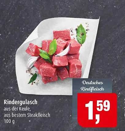 Rindergulasch aus der Keule - aus bestem Steakfleisch