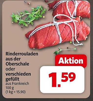 Rinderrouladen aus der Oberschale oder verschieden gefüllt