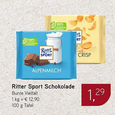 Ritter Sport Schokolade - Bunte Vielfalt