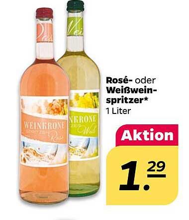 Rosé- oder Weißweinspritzer 1 Liter