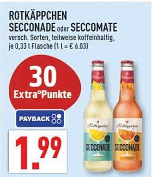Rotkäppchen Secconade oder Seccomate, 0,33 L Flasche