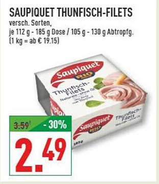 SAUPIQUET THUNFISCH-FILETS, verschiedene Sorten