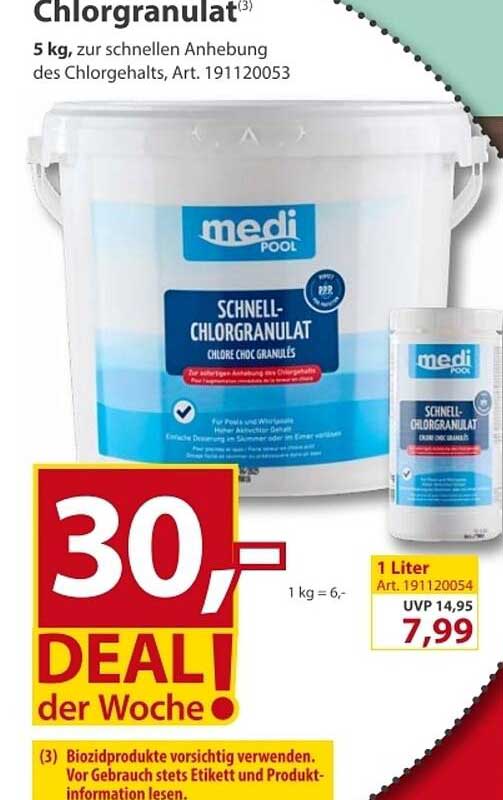 Schnell-Chlorgranulat 5 kg von mediPOOL