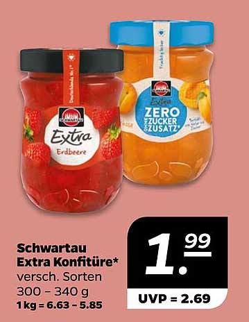 Schwartau Extra Konfitüre - verschiedene Sorten