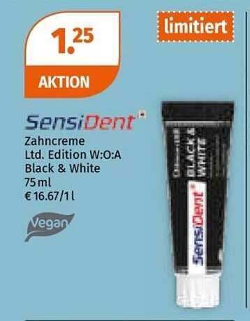 SensiDent Zahnpasta Ltd. Edition W.O:A Black & White 75 ml