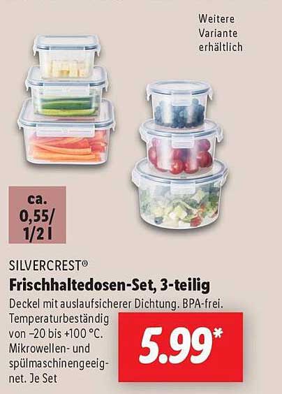 SILVERCREST® Frischhaltedosen-Set, 3-teilig