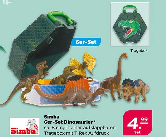 Simba 6er-Set Dinosaurier