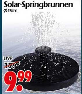 Solar-Springbrunnen Ø13cm