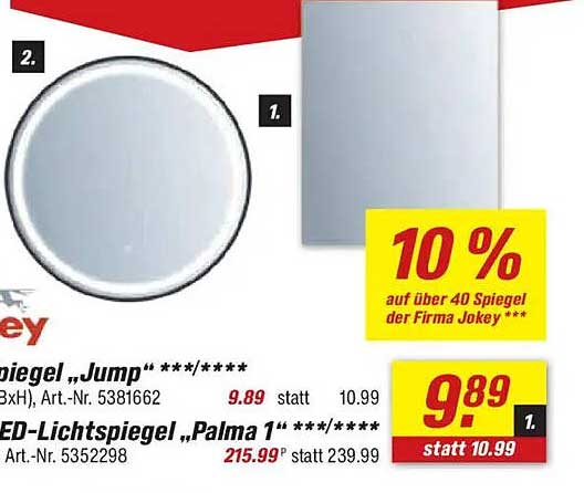 Spiegel "Jump" - 10 % Rabatt auf den Listenpreis