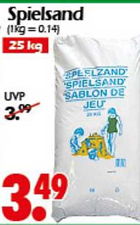 Spielsand 25 kg - Ideal für den Spielplatz und den Garten