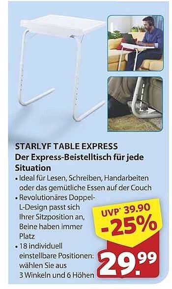 STARYLF TABLE EXPRESS - Der Express-Beistelltisch für jede Situation