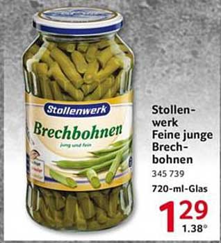 Stollenwerk Feine junge Brechbohnen 720-ml-Glas