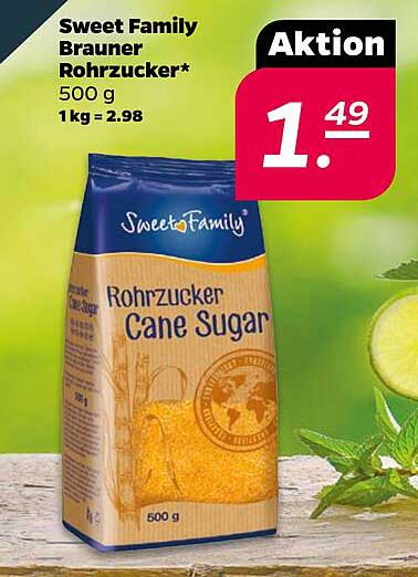 Sweet Family Brauner Rohrzucker 500 g