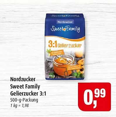 Sweet Family Gelierzucker 3:1 - 500-g-Packung