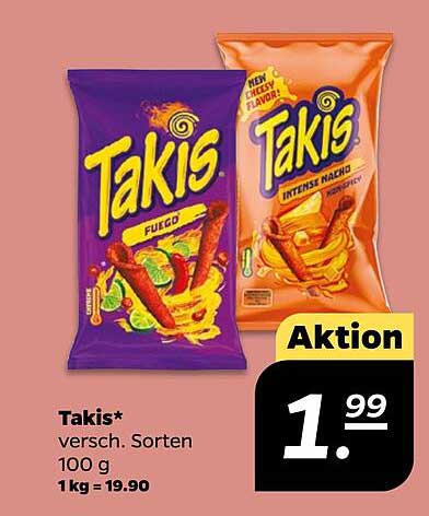 Takis - verschiedenen Sorten 100 g