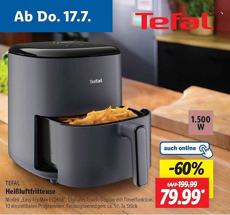Tefal Heißluftfritteuse Modell Easy Fry Max EY245B