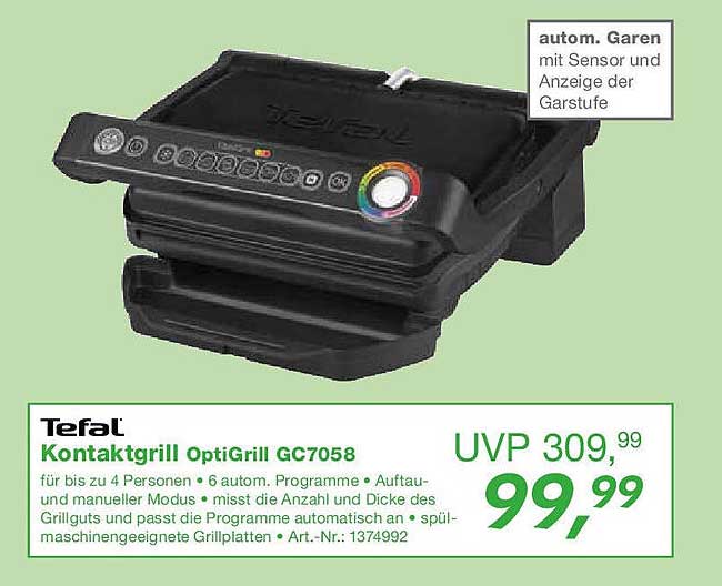 Tefal Kontaktgrill OptiGrill GC7058