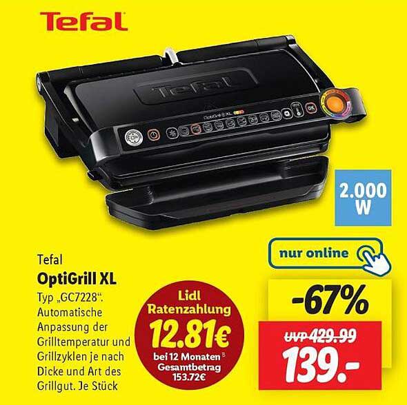 Tefal OptiGrill XL (Typ GC7228) - Der Grill für alle Fälle