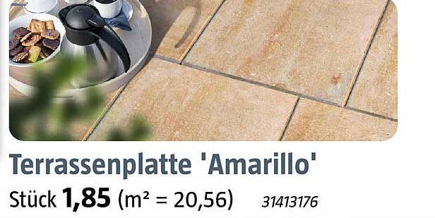 Terrassenplatte 'Amarillo'